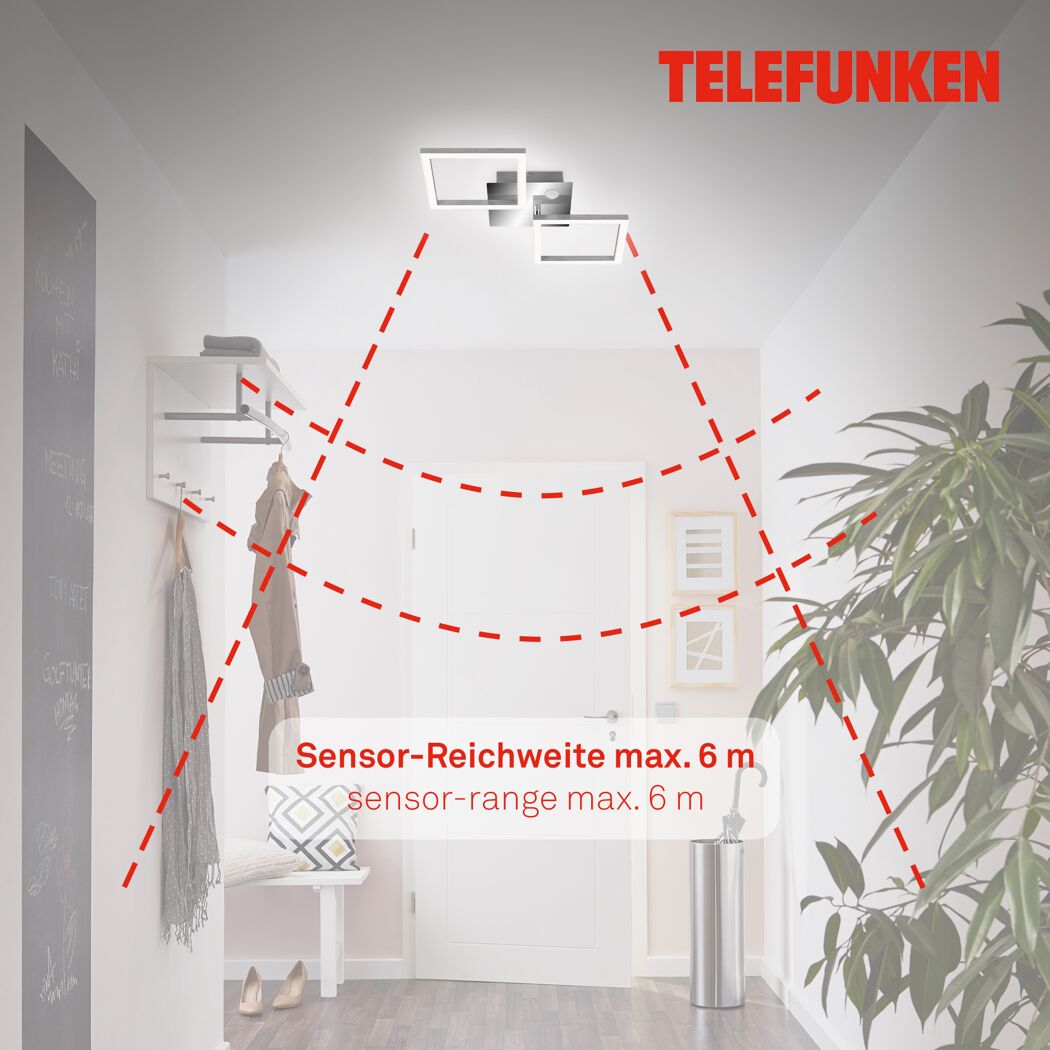 LED-Deckenleuchte 'Frame' 12 W 1200 lm warmweiß 22,6 x 7,4 x 47 cm
