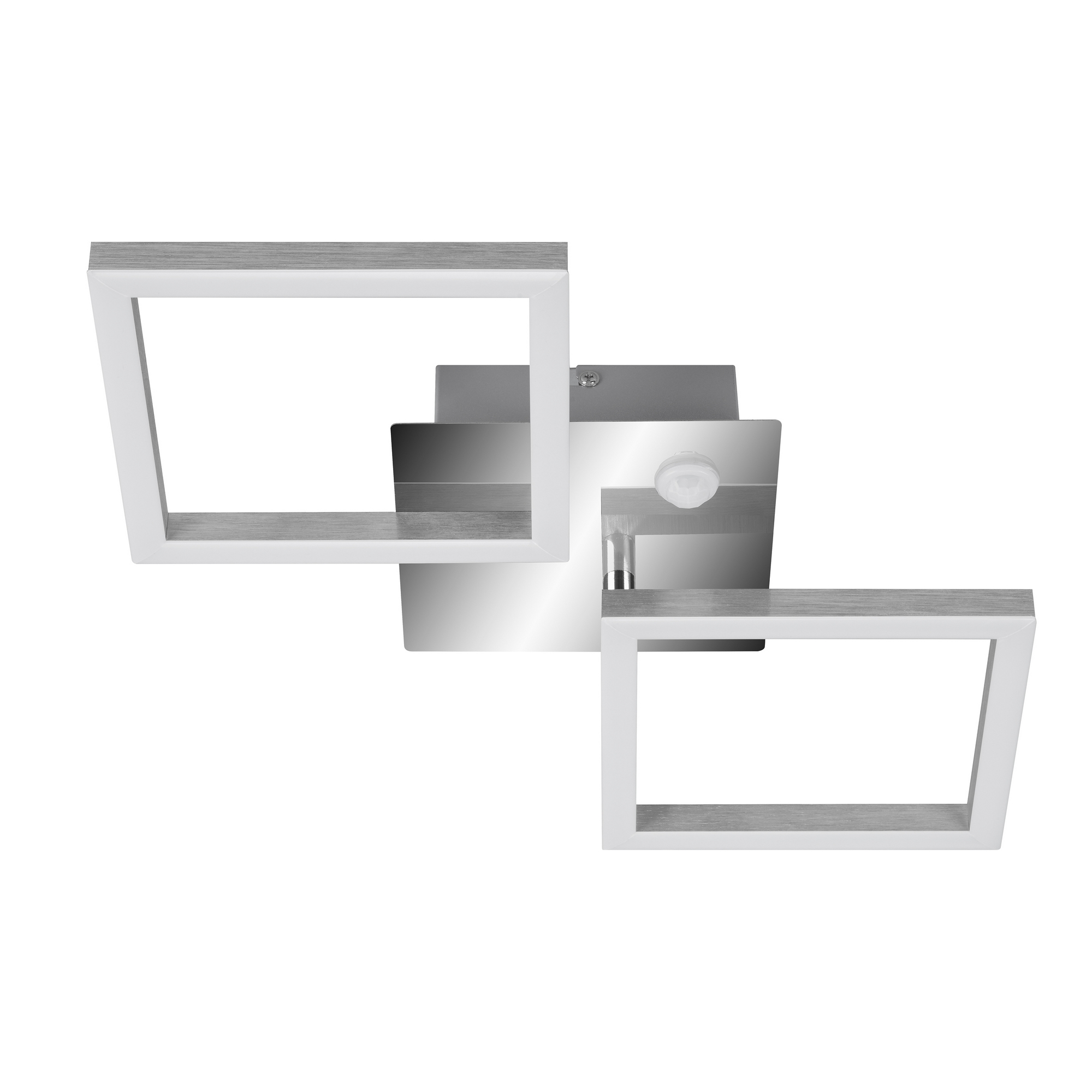 LED-Deckenleuchte 'Frame' chrom/aluminium 47 x 22,6 x 7,4 cm, mit Bewegungsmelder + product picture