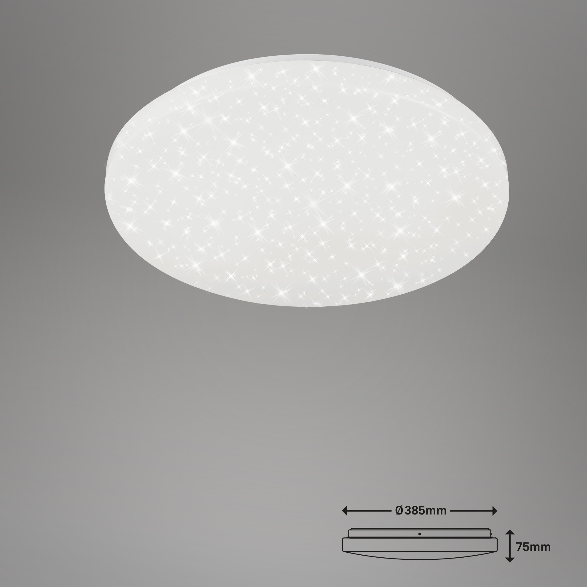 LED-Badleuchte 'Sternenhimmel' weiß 18 W Ø 38,5 cm