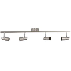 LED-Deckenleuchte 'Alexa' silbern 4-flammig 67,3 x 12 x 8 cm