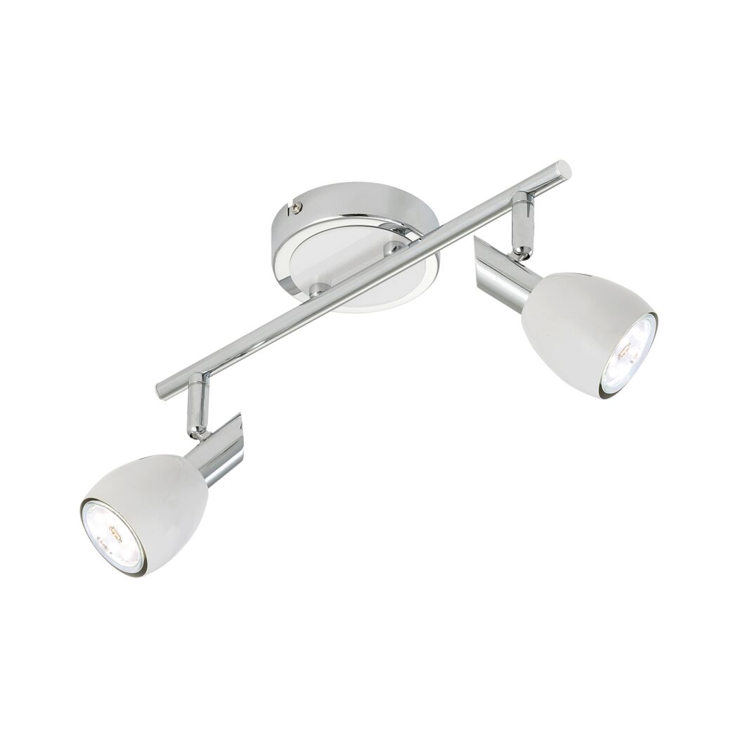 LED-Strahler Alice, 2-flammig, Chrom, Weiß