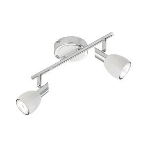 LED-Deckenleuchte 'Alice' silbern 2-flammig 32 x 14 x 10 cm
