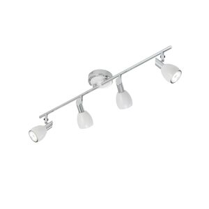 LED-Deckenleuchte 'Alice' silbern 4-flammig 71,5 x 14 x 10 cm