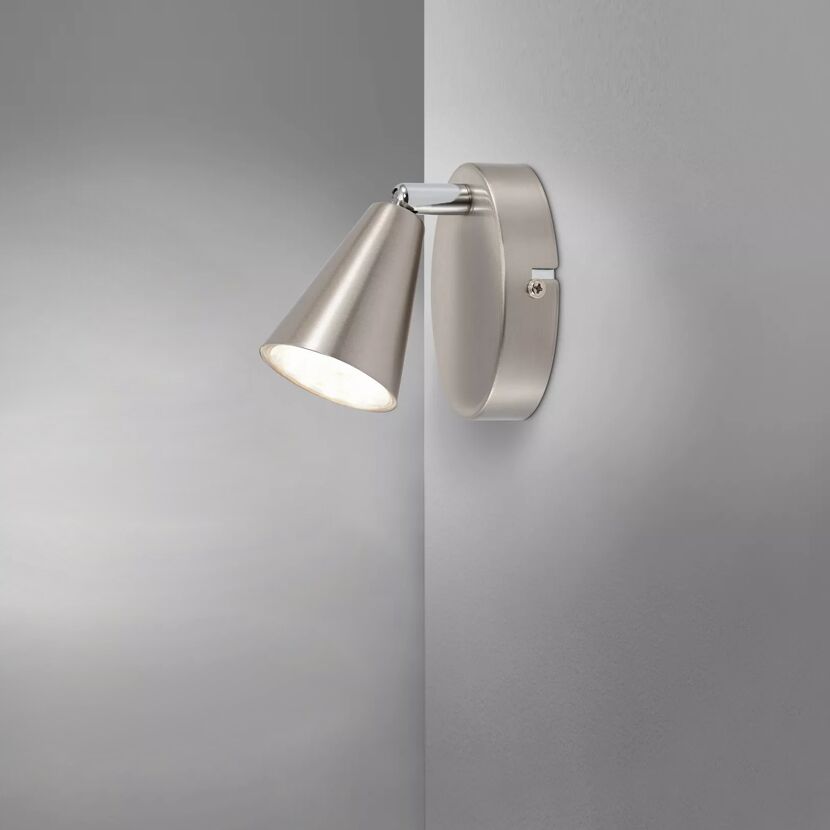 LED-Strahler Ines in Nickel matt