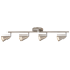 LED-Deckenleuchte 'Ines' silbern 4-flammig 60 x 16,6 x 5,8 cm