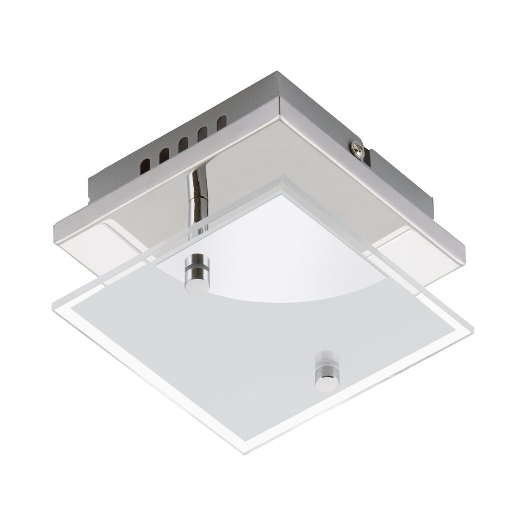 Quadratischer LED-Strahler Elli mit Glasscheibe