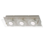 LED-Deckenleuchte 'Leonie' silbern 3-flammig 38 x 12 x 7 cm