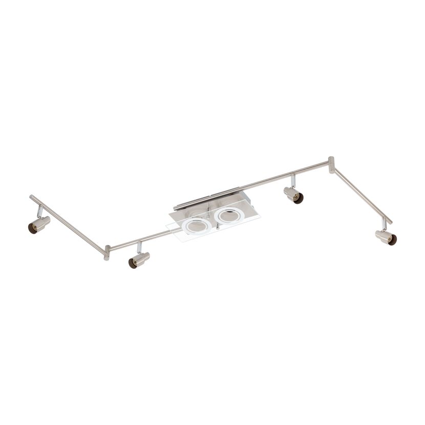 Sechsflammiger LED-Strahler Leonie nickel-matt