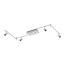 LED-Deckenleuchte 'Leonie' silbern 6-flammig 153 x 27 x 17,5 cm