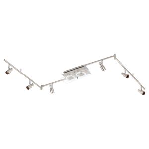 LED-Deckenleuchte 'Leonie' silbern 8-flammig 190 x 27 x 13,5 cm