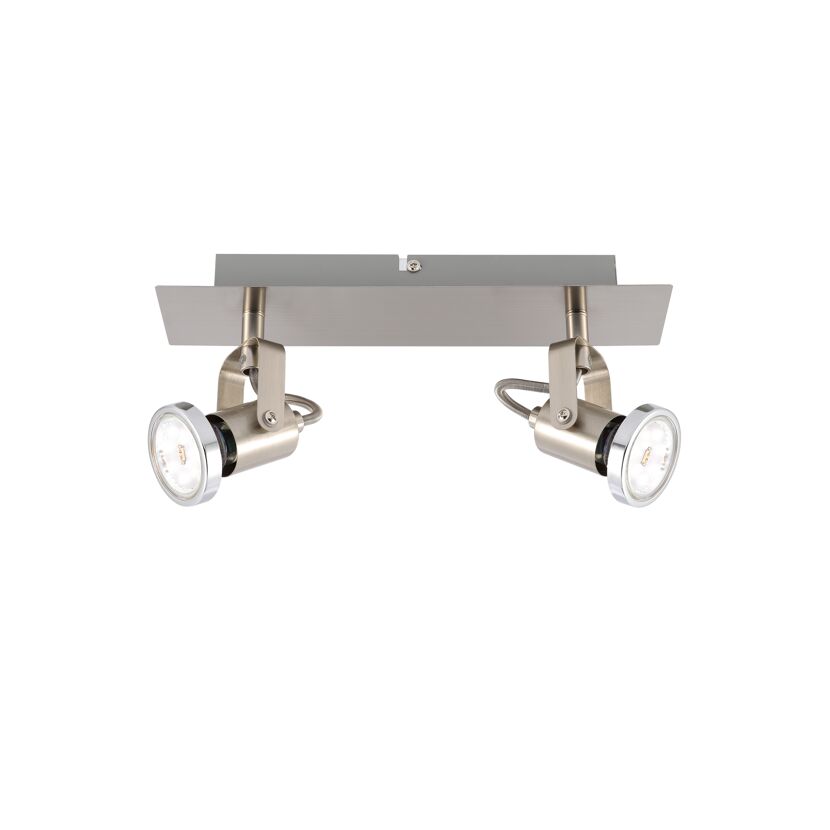 LED-Strahler Nika 2-flg. nickel-matt