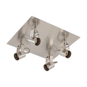 LED-Deckenleuchte 'Nika' silbern 4-flammig 26 x 24 cm