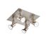 Vierflammiger LED-Strahler Nika in Nickel-matt