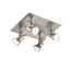 LED-Deckenleuchte 'Nika' silbern 4-flammig 26 x 24 cm