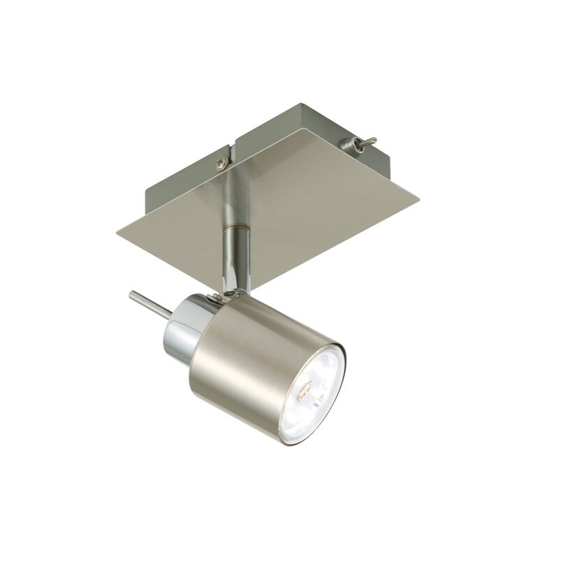 LED-Strahler Paula 1-flg. nickel-matt