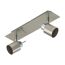 Zweiflammiger LED-Strahler Paula in Nickel matt