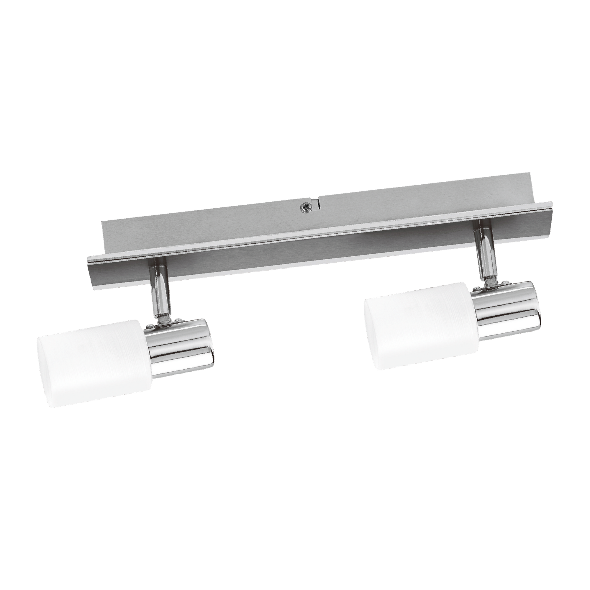 LED-Deckenleuchte 'Lara' silbern 2-flammig