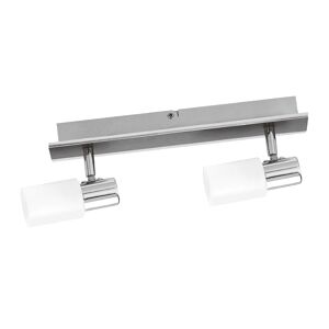 LED-Deckenleuchte 'Lara' silbern 2-flammig