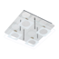 LED-Deckenleuchte 'Cosima' weiß 4-flammig 30 x 24 x 7 cm