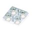 LED-Deckenleuchte Cosima mit vier Strahlern