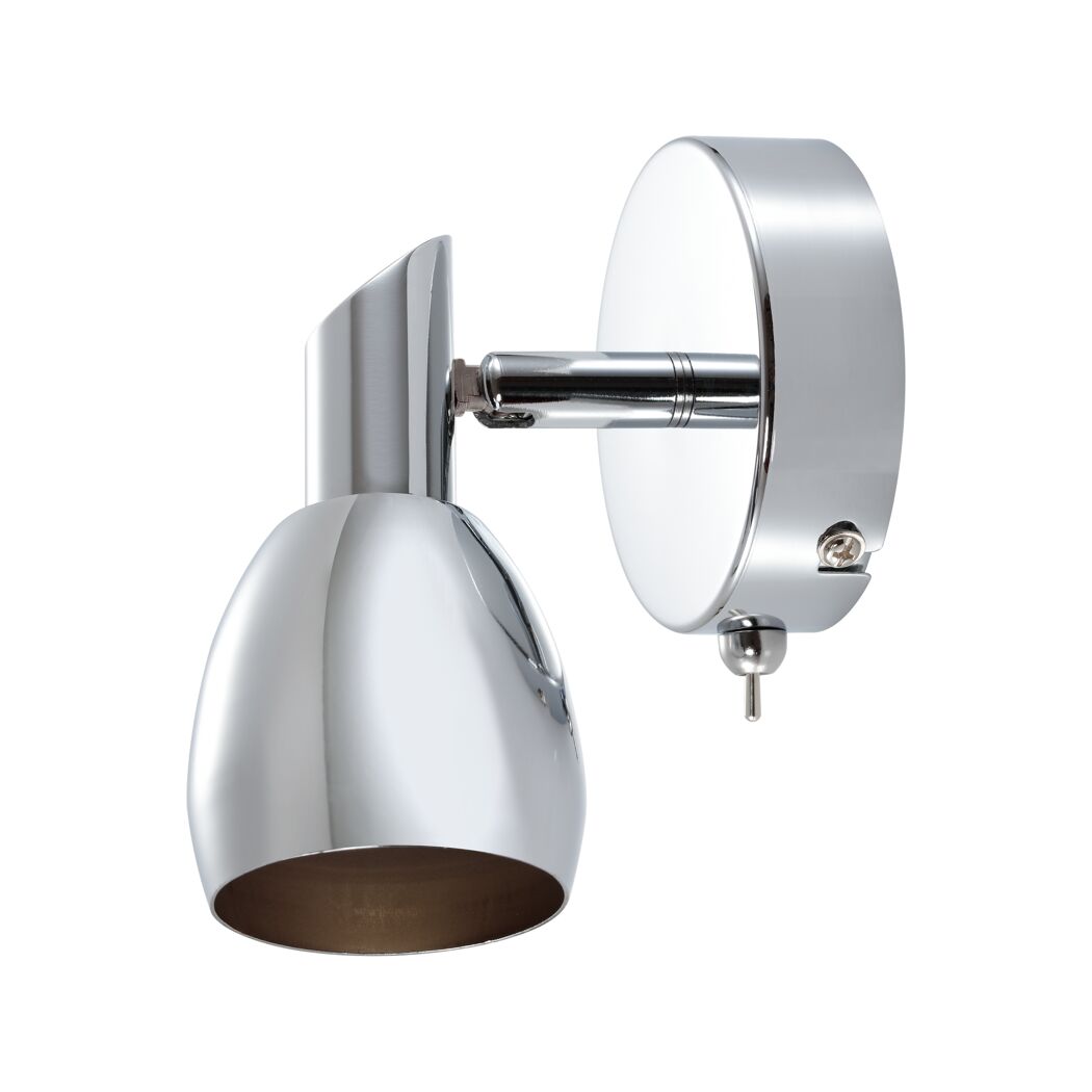 Chromfarbener LED-Strahler Nora
