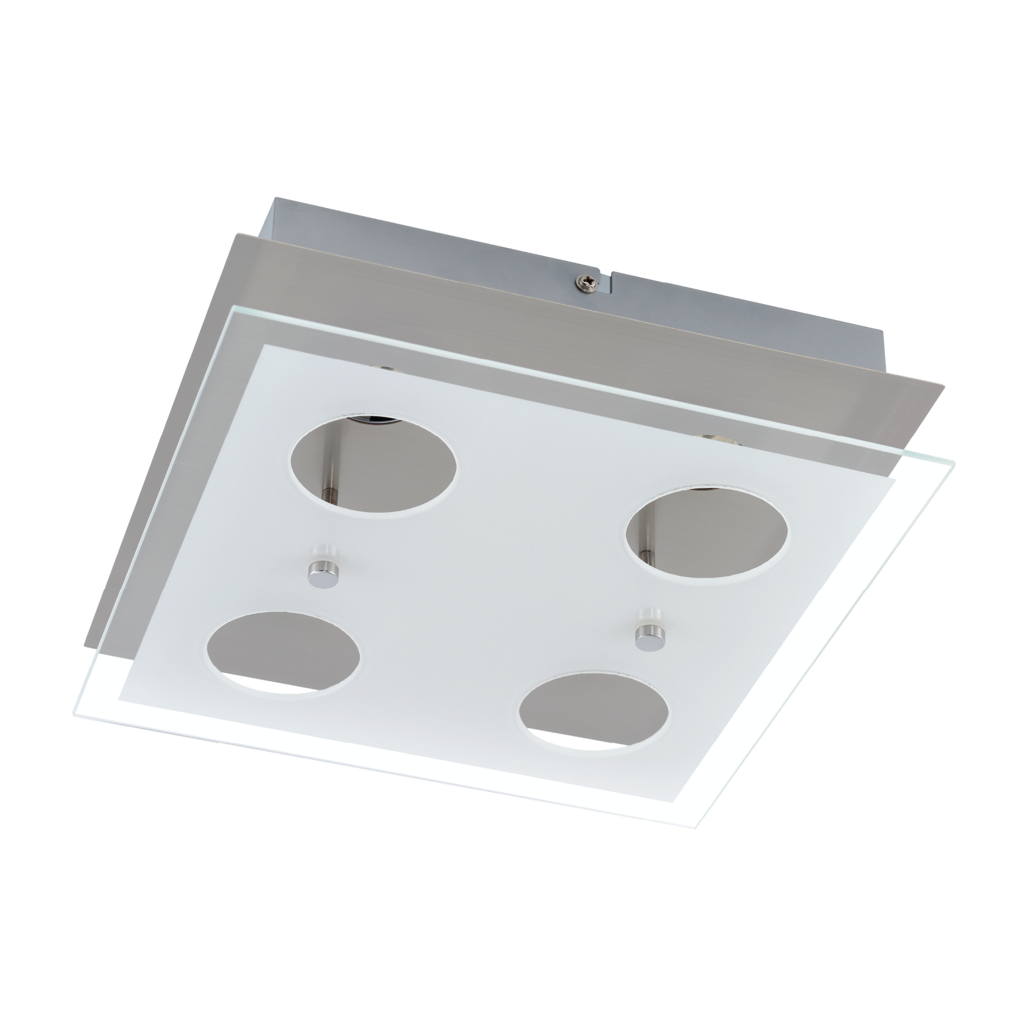 LED-Deckenleuchte 'Elisa' silbern 4-flammig