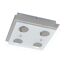 LED-Deckenleuchte 'Elisa' silbern 4-flammig
