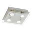LED-Deckenleuchte 'Elisa' silbern 4-flammig