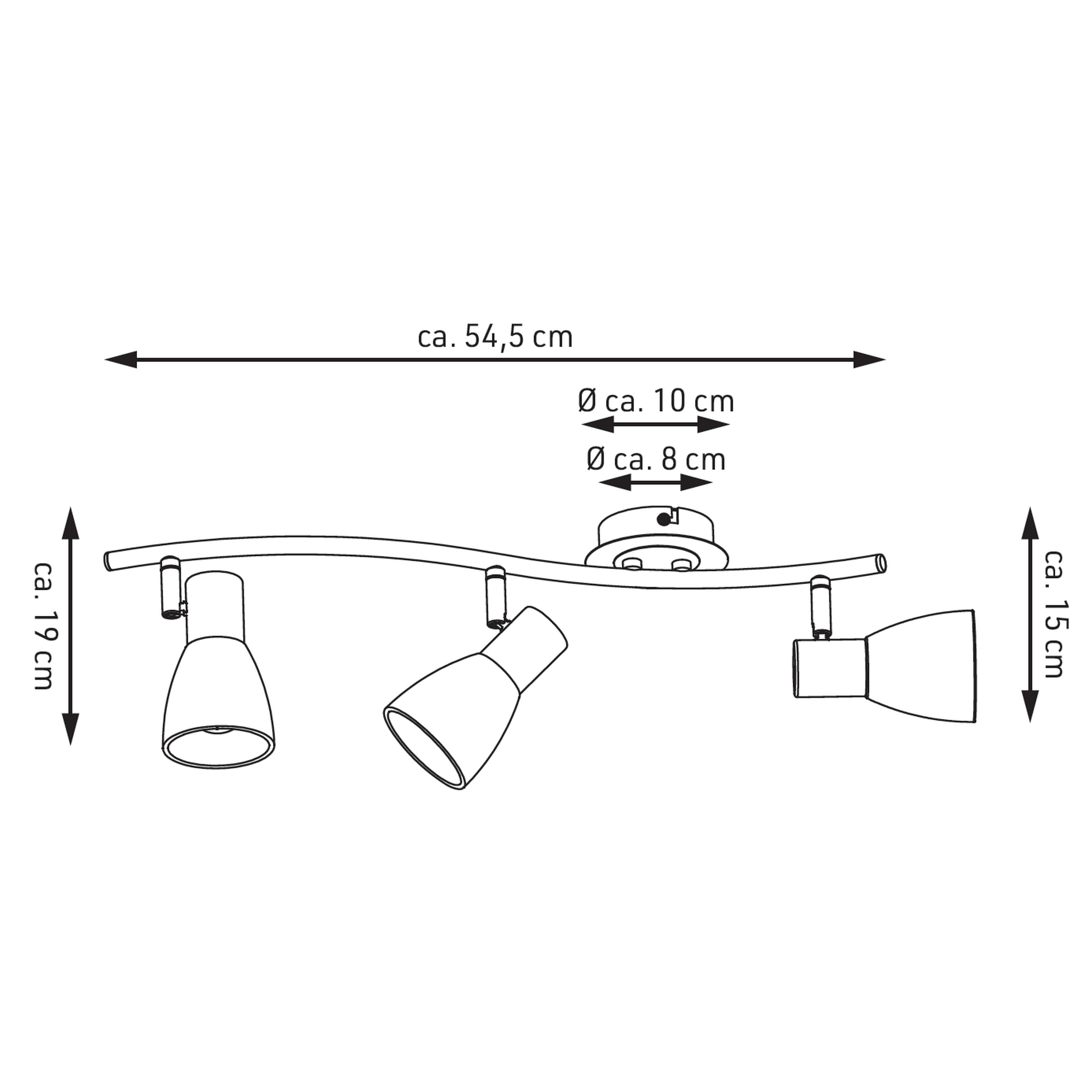Wohnraumstrahler 'Julia' 3-flammig