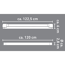 LED-Lichtleiste weiß 18 W G13 1980 lm 122,5 cm