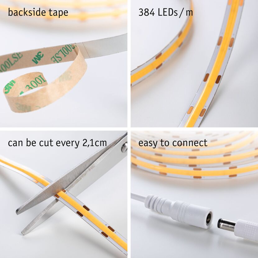 LED-Streifen-Set 'Full-Line SimpLED COB' 150 cm 7 W 750 lm 3000 K, Warmweiß