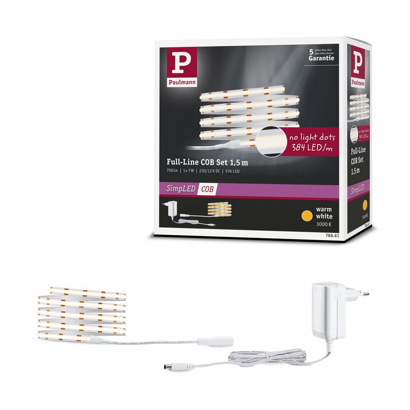 LED-Streifen-Set 'Full-Line SimpLED COB' 150 cm 7 W 750 lm 3000 K, Warmweiß