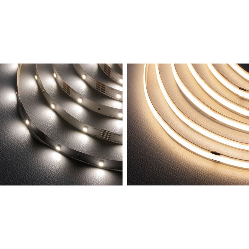 LED-Strip aufgerollt und im Detail