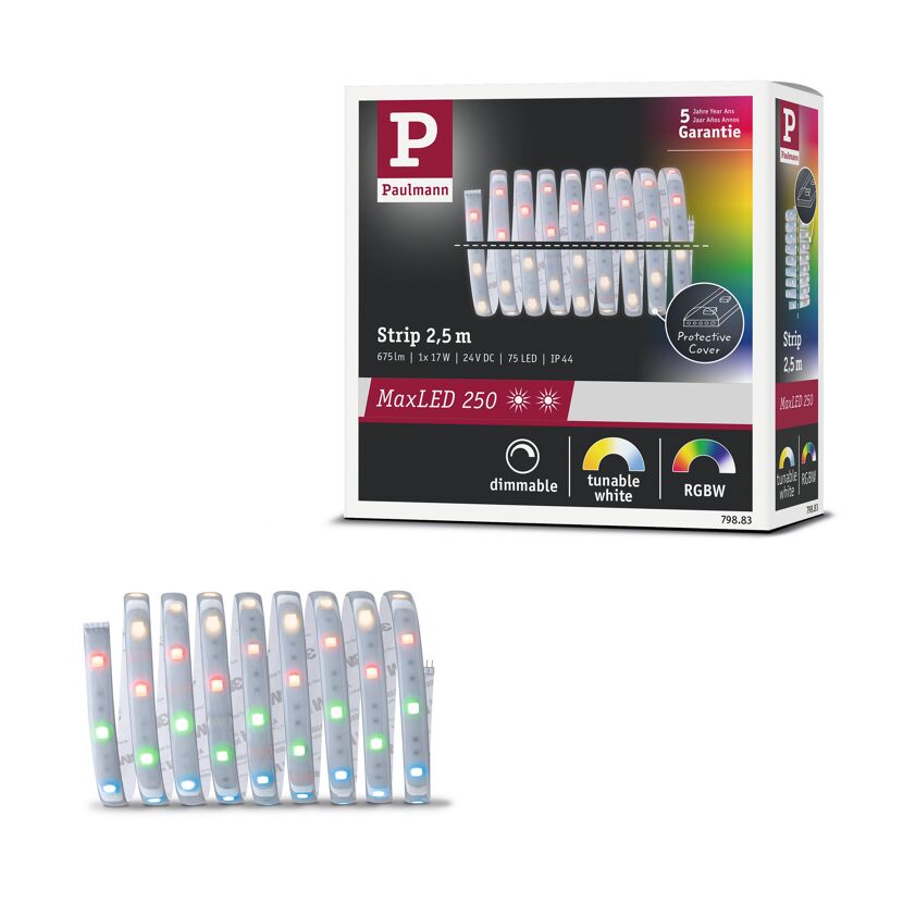LED-Streifen 'MaxLED 250' 250 cm 17 W 575 lm 3000 K, RGBW