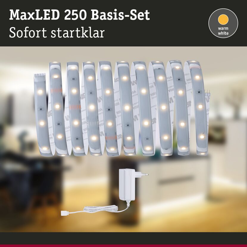 LED-Streifen-Set 'MaxLED 250' 300 cm 12 W 720 lm 2700 K, Warmweiß