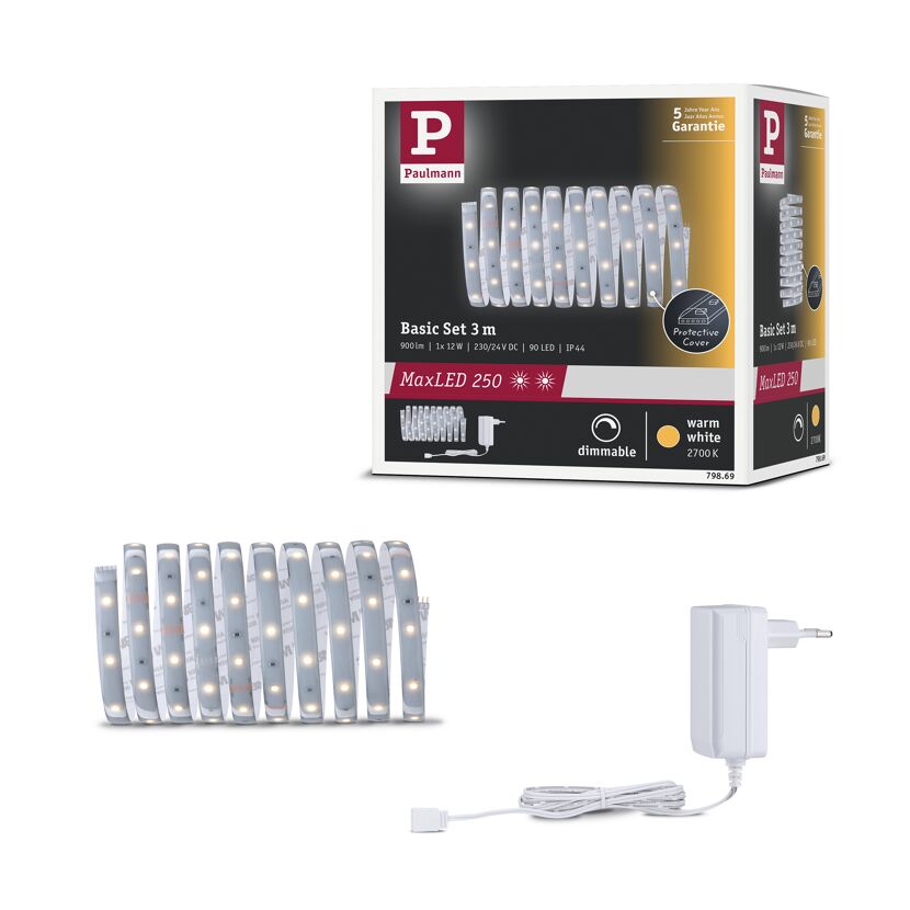 LED-Streifen-Set 'MaxLED 250' 300 cm 12 W 720 lm 2700 K, Warmweiß