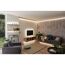Wohnzimmer mit warmweißer LED-Beleuchtung