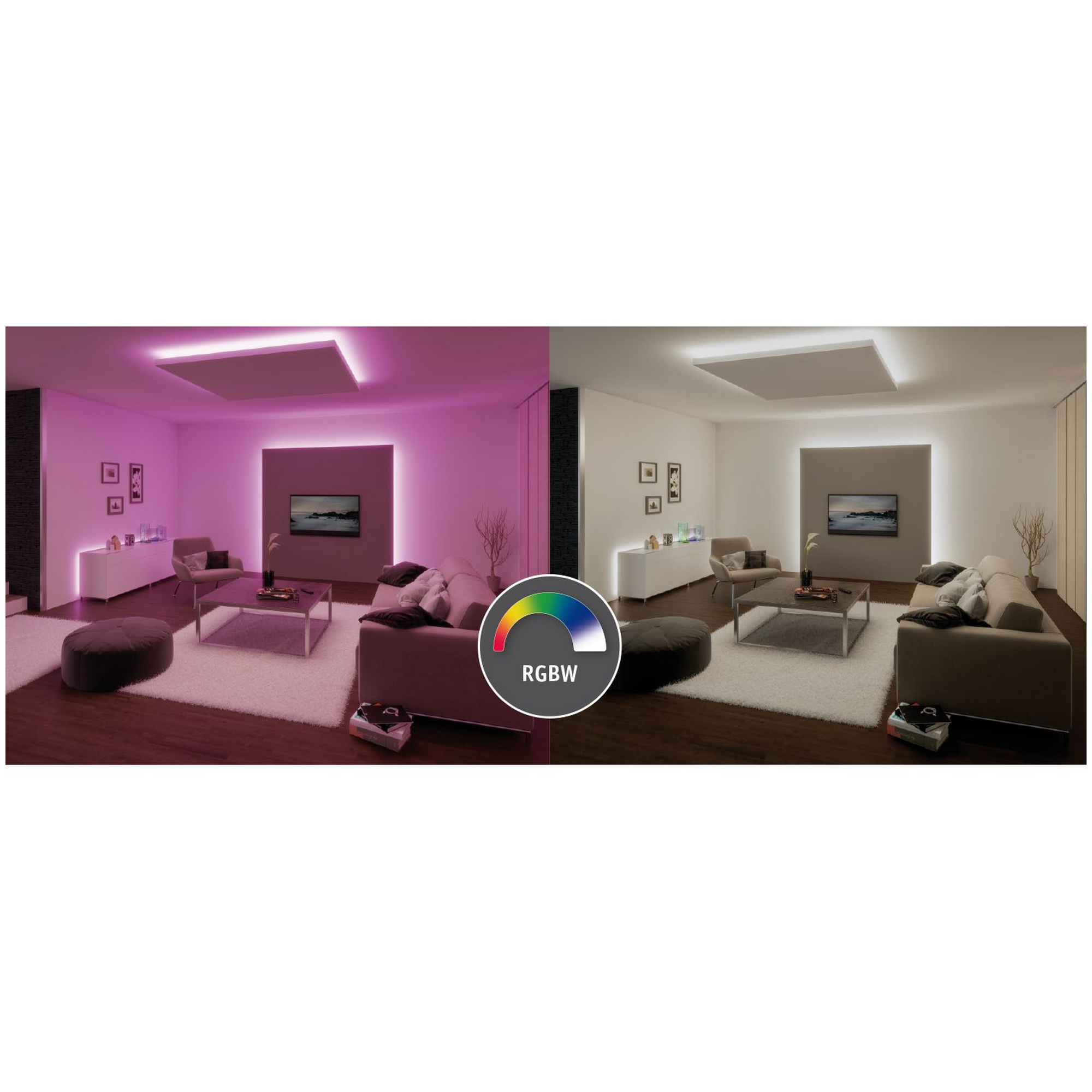 LED-Streifen-Set 'MaxLED 500' 150 cm 18 W 630 lm 3000 K, RGBW mit Fernbedienung + product picture