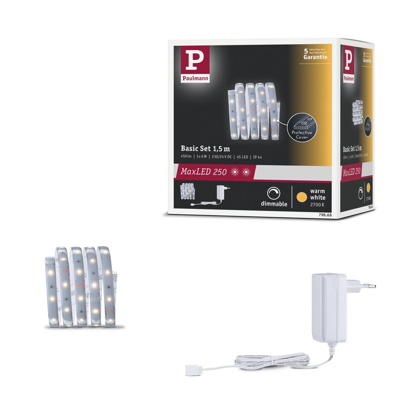 LED-Streifen-Set 'MaxLED 250' 150 cm 6 W 360 lm 2700 K, Warmweiß