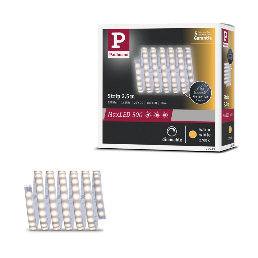 LED-Streifen 'MaxLED 500' 250 cm 15 W 1100 lm 2700 K, Warmweiß