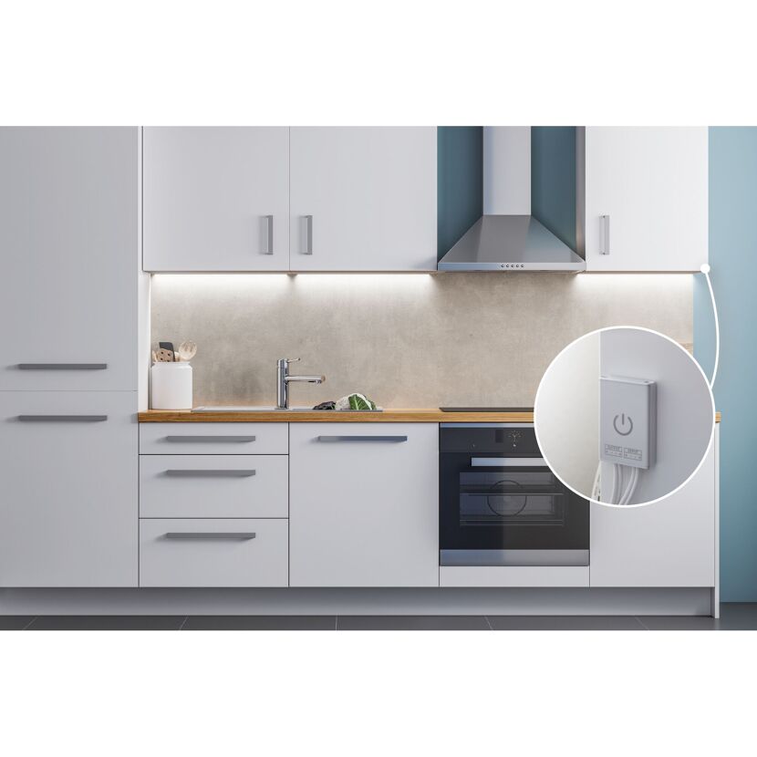 LED-Streifen-Set 'Function MaxLED 500 Comfort' 3 x 50 cm, 3 x 9 cm, 245 lm 2700 K, Warmweiß mit Touchsensor