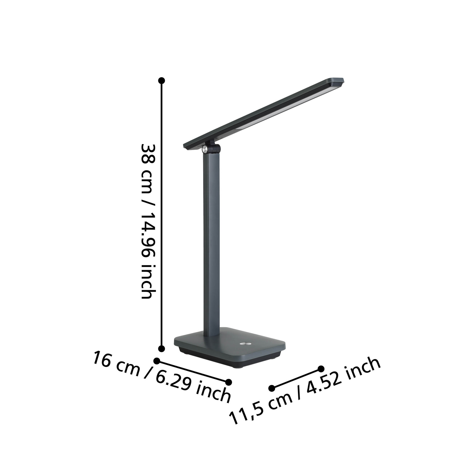 LED-Tischleuchte 'Iniesta' grau/schwarz 3,5 x 35 cm + product picture