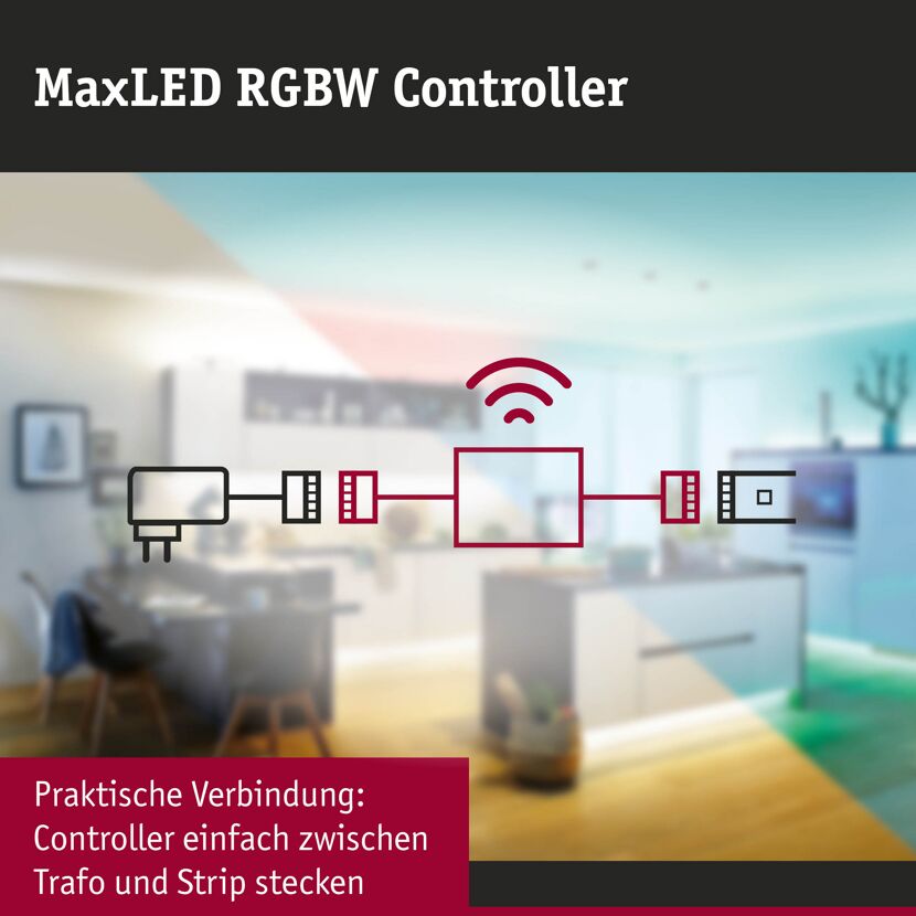 'MaxLED RGBW Controller' 24 V maximal 144 W inklusive IR-Fernbedienung