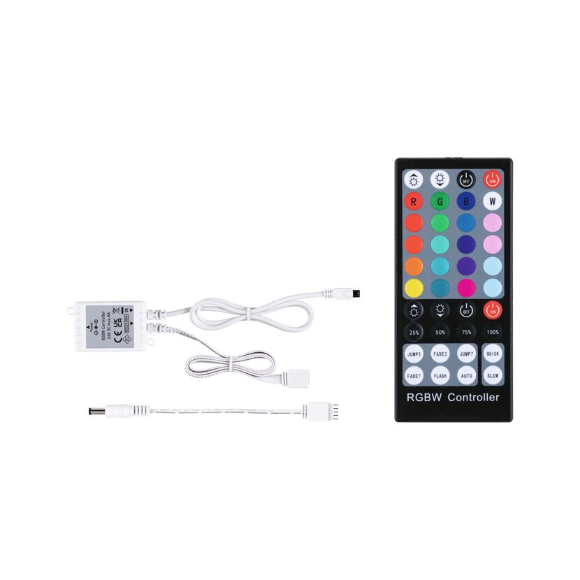 RGBW Controller mit Netzteil und Kabeln