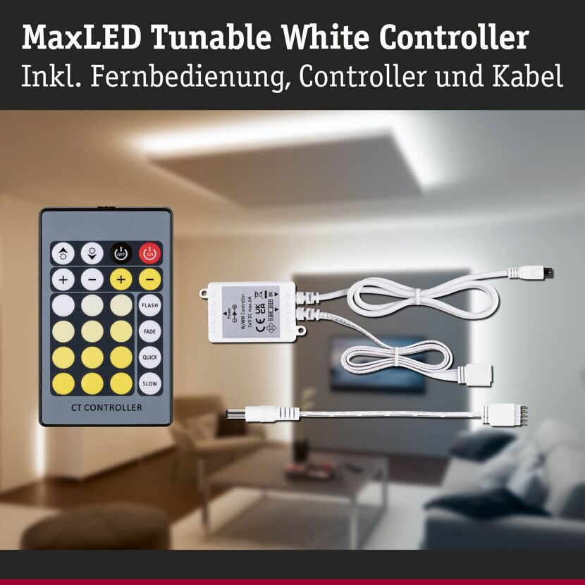 'MaxLED Tunable White Controller' 24 V maximal 144 W inklusive IR-Fernbedienung