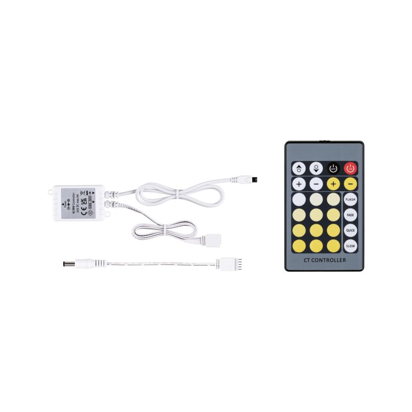 LED-Streifen-Controller mit Netzteil und Fernbedienung