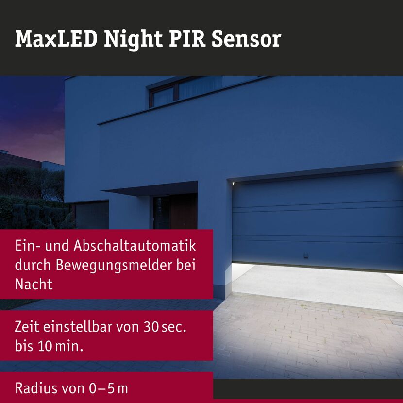 'MaxLED Night PIR Sensor' 24 V maximal 144 W weiß