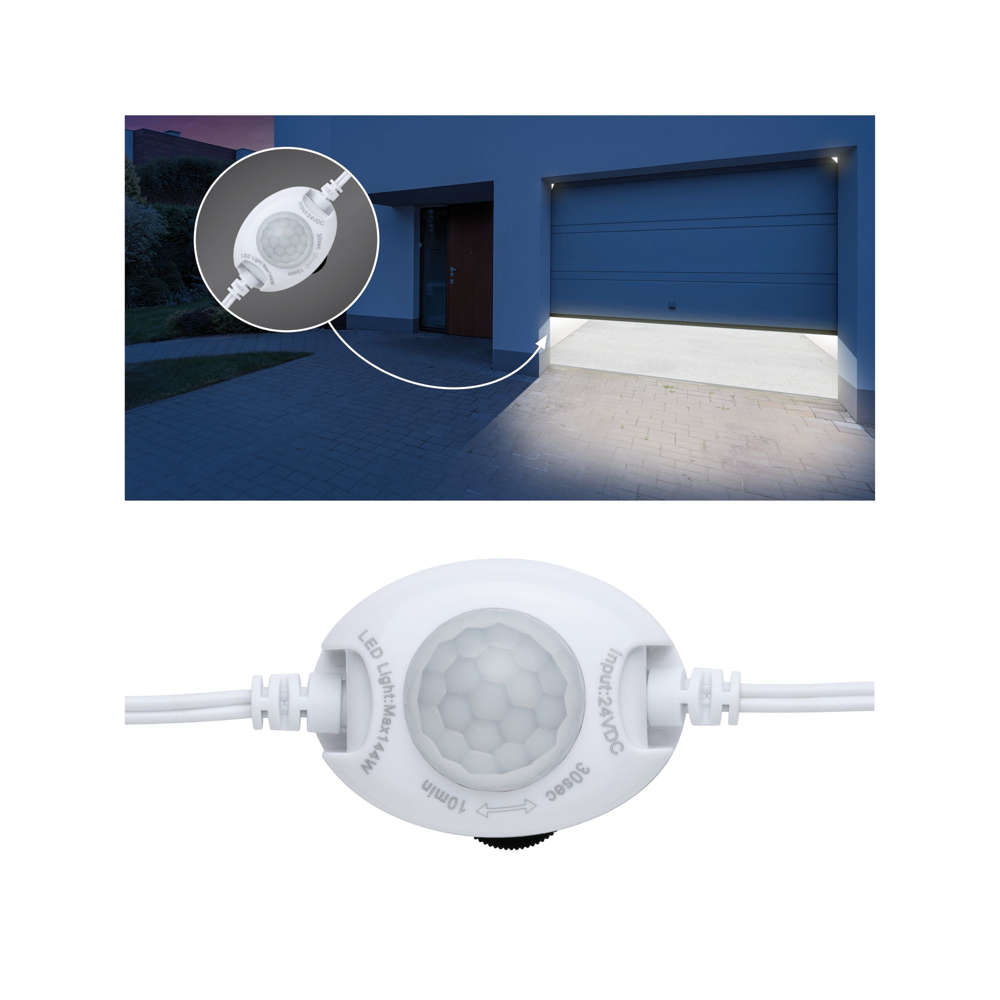 'MaxLED Night PIR Sensor' 24 V maximal 144 W weiß + product picture