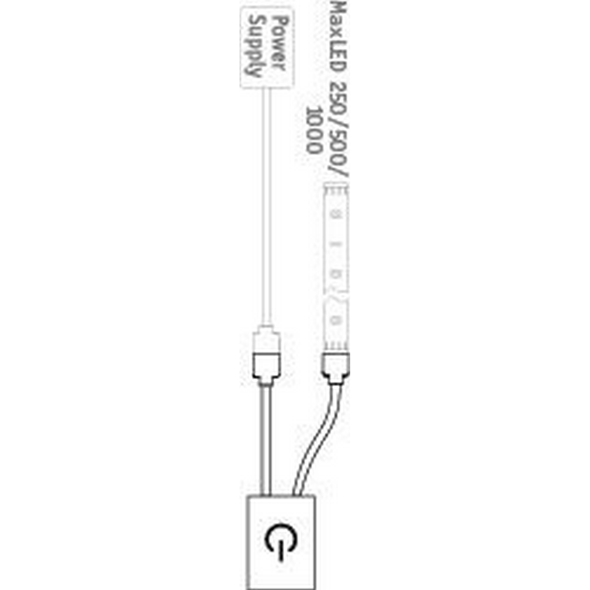 Touchschalter 'MaxLED Touch Switch' 24 V maximal 144 W silber + product picture