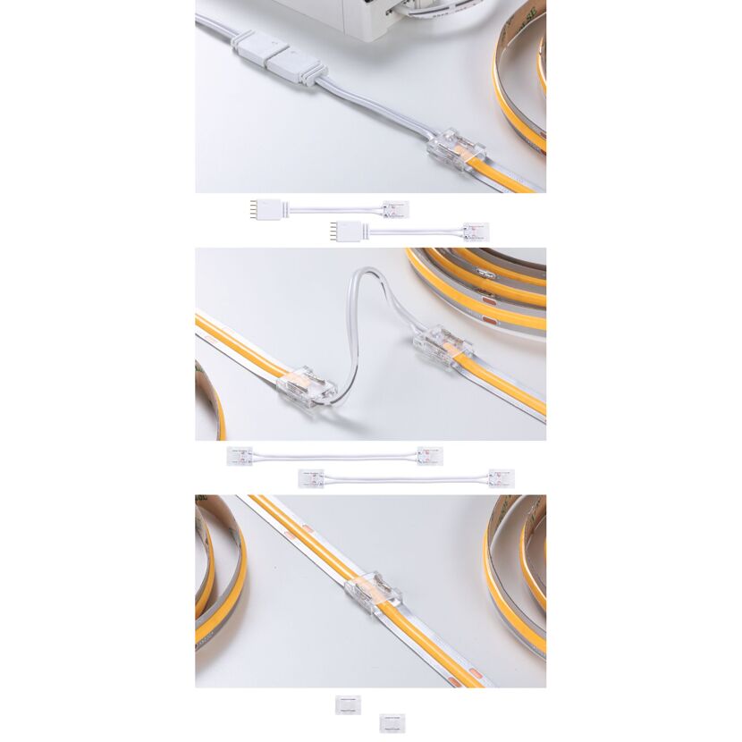 Connector Set 'MaxLED Full-Line COB' weiß/transparent